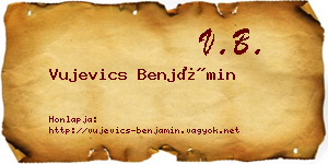 Vujevics Benjámin névjegykártya