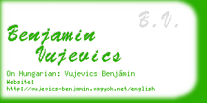 benjamin vujevics business card
